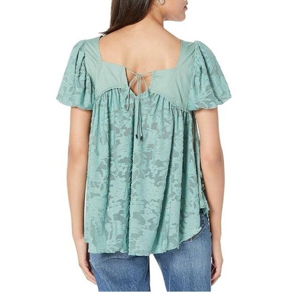 Free People Sunrise To Sunset Top In Malachite - Picture 2 of 2
